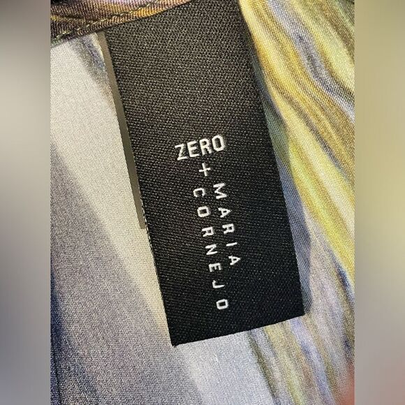 ZERO MARIA CORNEJO Silk Shift Stripe Dress 4 - Picture 6 of 7